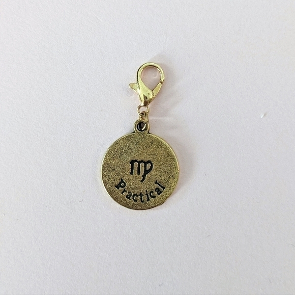 2/$15 | Virgo Antique Gold Metal Charm | Brand New - Picture 3 of 6
